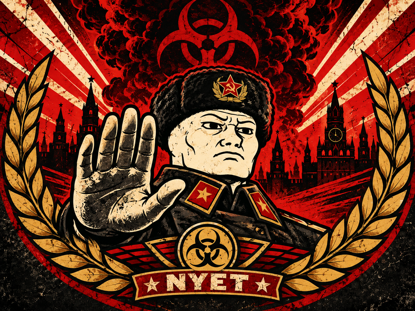 NYET propaganda seal