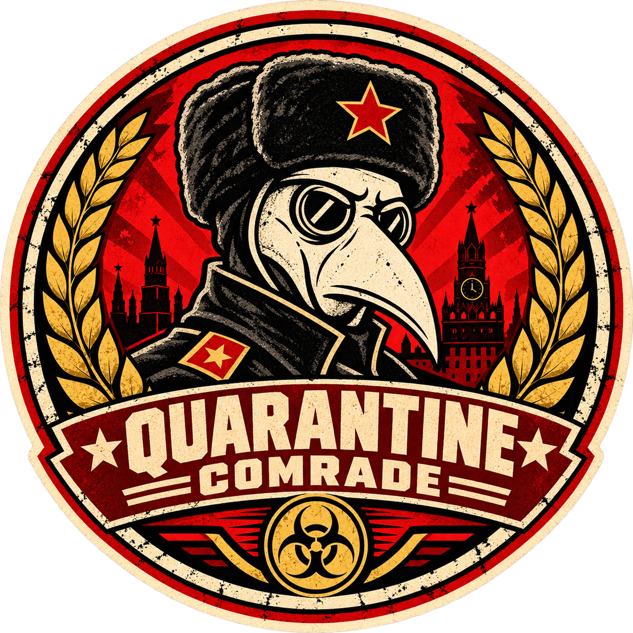Quarantine comrade sticker
